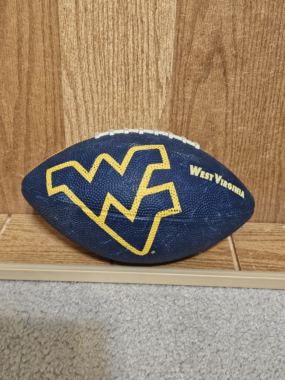 WVU Gold And Blue Rawlings Football